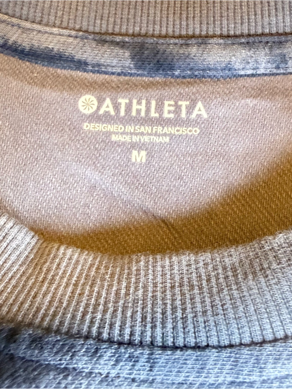 Athleta Blue Tie-Dye Crewneck Sweater - Picture 3 of 5